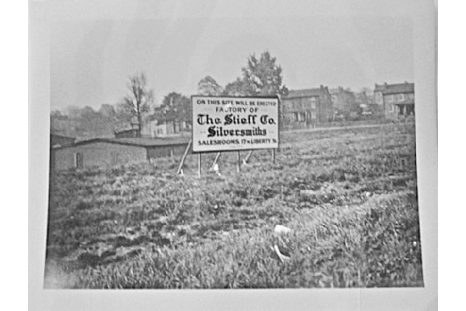Stieff construction site circa 1924